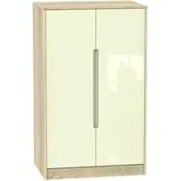 Monaco 2-Door Midi Wardrobe - Cream, Bardolino
