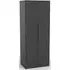 Monaco 2 Door Tall Wardrobe - Black