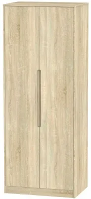 Monaco 2 Door Tall Wardrobe - Oak Effect