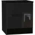 Monaco 2 Drawer Bedside Cabinet - Black