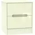 Monaco 2 Drawer Bedside Cabinet - Cream