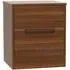 Monaco 2 Drawer Bedside Cabinet - Noche Walnut