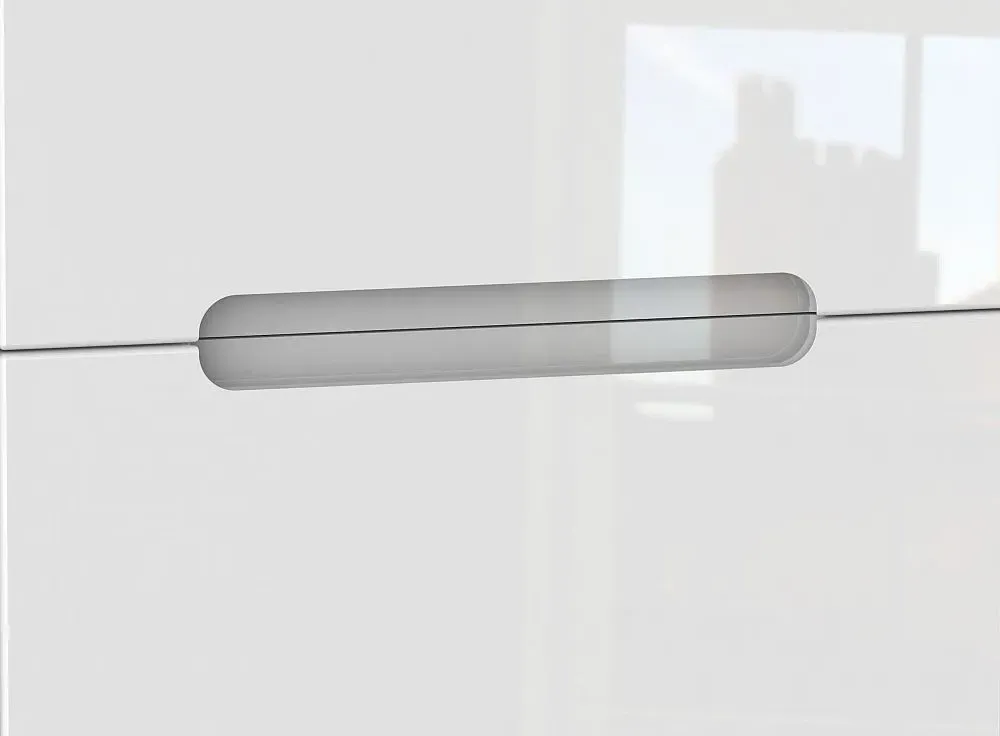 Monaco 2 Drawer Bedside Cabinet - White