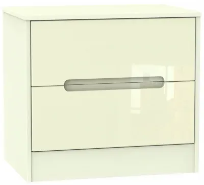 Monaco 2 Drawer Midi Chest - Cream