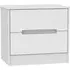 Monaco 2 Drawer Midi Chest - White