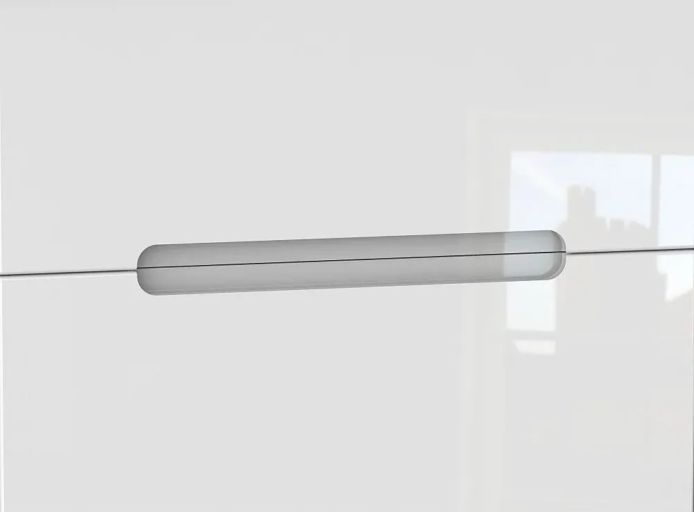 Monaco 2 Drawer Midi Chest - White Gloss