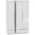 Monaco 3 Door Tall Wardrobe with 4 Drawers - White