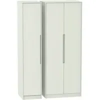 Monaco 3-Door Wardrobe - Cashmere