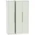 Monaco 3-Door Wardrobe - Cashmere, White