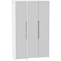Monaco 3-Door Wardrobe - Grey