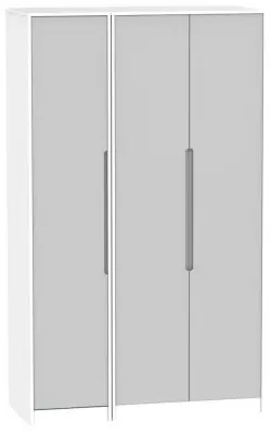 Monaco 3-Door Wardrobe - Grey