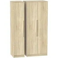 Monaco 3-Door Wardrobe - Oak Effect