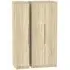Monaco 3-Door Wardrobe - Oak Effect