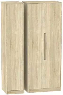 Monaco 3-Door Wardrobe - Oak Effect