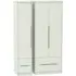 Monaco 3 Door Wardrobe with 4 Drawers - Cashmere