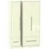 Monaco 3 Door Wardrobe with 4 Drawers - Cream