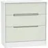 Monaco 3 Drawer Deep Chest - Cashmere, White