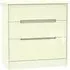 Monaco 3 Drawer Deep Chest - Cream Gloss