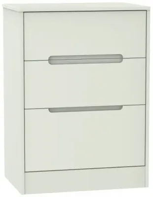 Monaco 3-Drawer Deep Midi Chest - Cashmere Matt image