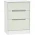 Monaco 3-Drawer Deep Midi Chest - Cashmere, White