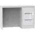 Monaco 3 Drawer Desk - White