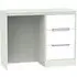 Monaco 3 Drawer Single Dressing Table - White, Cashmere