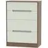 Monaco 4 Drawer Deep Chest - Cashmere, Carini Walnut