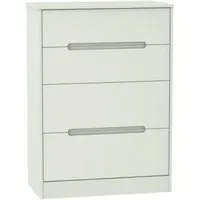 Monaco 4 Drawer Deep Chest - Cashmere Matt