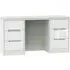 Monaco 6 Drawer Double Dressing Table - White