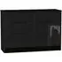 Monaco 6 Drawer Midi Chest - Black