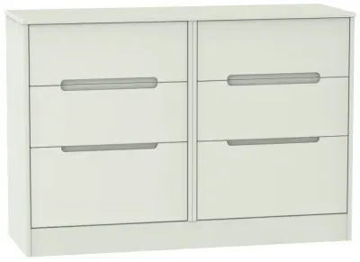 Monaco 6 Drawer Midi Chest - Cashmere image