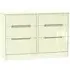 Monaco 6 Drawer Midi Chest - Cream