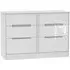 Monaco 6 Drawer Midi Chest - White