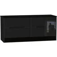 Monaco Bed Box with Storage - Black
