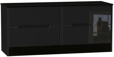 Monaco Bed Box with Storage - Black