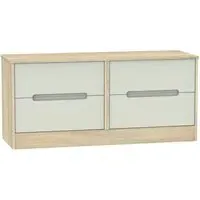 Monaco Bed Box with Storage - Cashmere, Oak