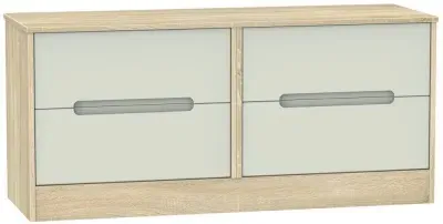 Monaco Bed Box with Storage - Cashmere, Oak