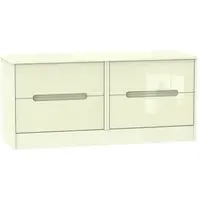 Monaco Bed Box with Storage - Cream