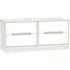 Monaco Bed Box with Storage - White, Cashmere