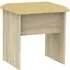 Monaco Padded Dressing Stool - Oak Effect