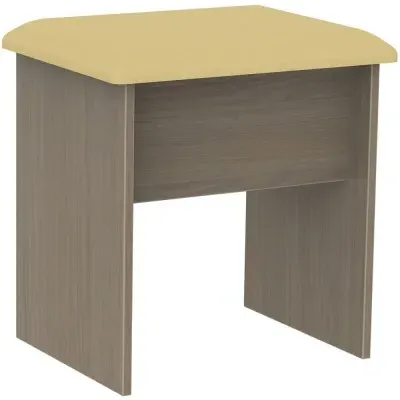 Monaco Padded Dressing Stool - Toronto Walnut