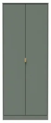 Nashville 2 Door Tall Wardrobe - Reed Green image