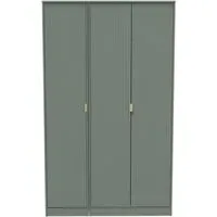 Nashville 3 Door Tall Triple Wardrobe - Reed Green