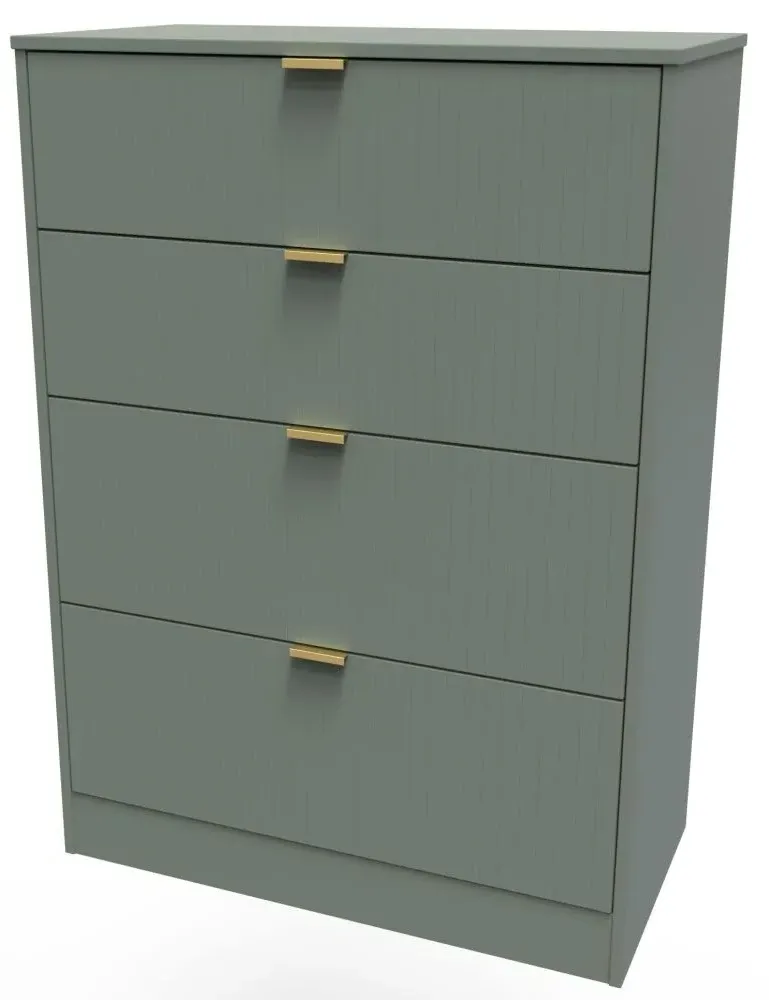 Nashville 4 Drawer Deep Chest - Reed Green