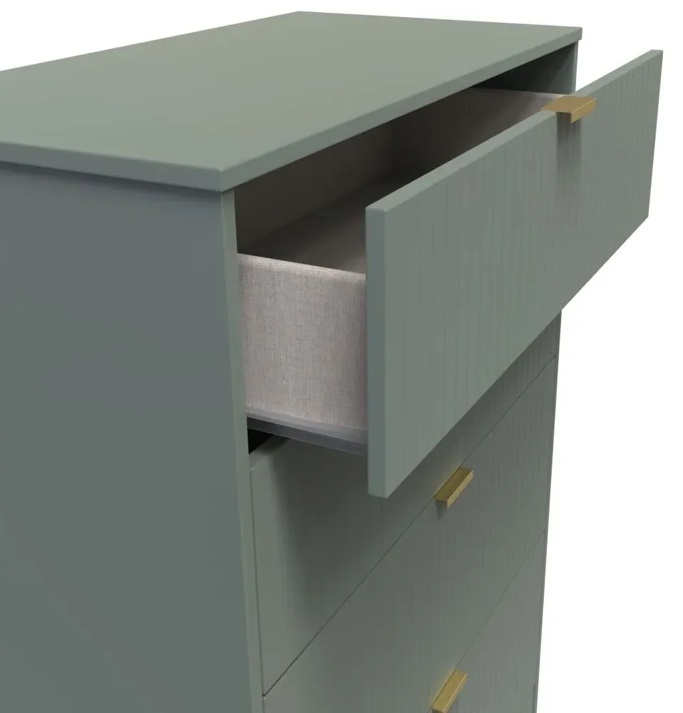 Nashville 4 Drawer Deep Chest - Reed Green