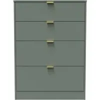 Nashville 4 Drawer Deep Chest - Reed Green