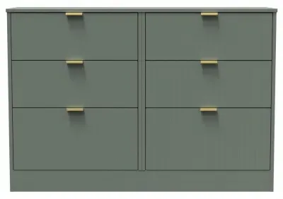 Nashville 6 Drawer Midi Chest - Reed Green image