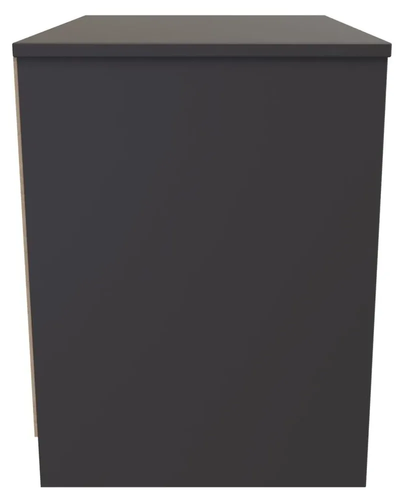 New York 2 Drawer Bedside Cabinet - Graphite