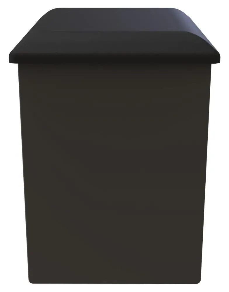 New York Padded Dressing Stool - Graphite