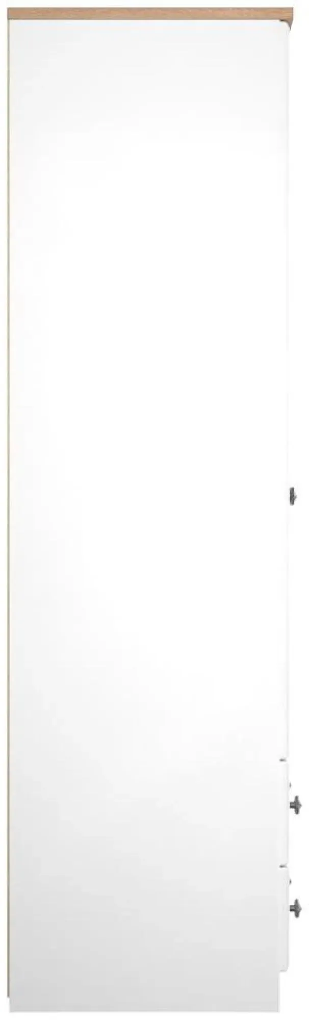 Norfolk 2 Door 2 Drawer Double Wardrobe - White, Oak